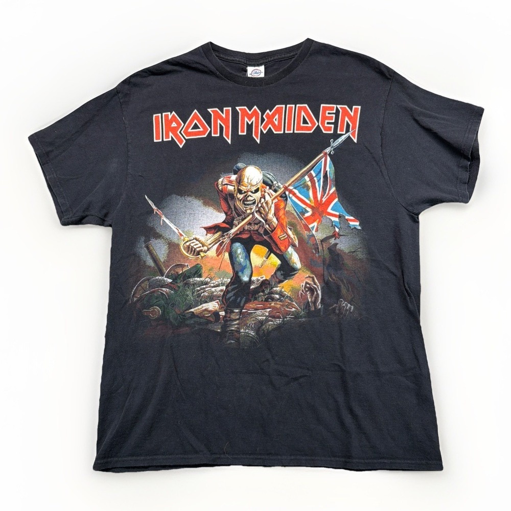 Iron Maiden The Trooper T-Shirt XL Black Band Tee Eddie Graphic Delta Pro Weight